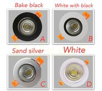 Plafonnier LED encastré dimmable 3W 5W 7W 12W 15W 20W 30W 40W COB LED Spot 220V/110V, panneau lumineux rond
