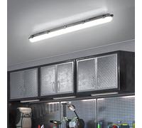 Plafonnier LED étanche chambre étanche bain lumière LED garage lampe LED tube, protégé contre les jets d'eau, blanc, 1x LED 32W 5120Lm blanc neutre, L 150 cm