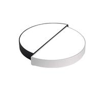 Plafonnier LED européen en Noir Blanc 6000K, plafonnier de 12 Pouces, luminaire d'intérieur créatif de 12W pour Chambre à Coucher, Cuisine, Couloir, Placard, Cage d'escalier