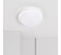 Plafonnier Led Extérieur Rond 15w Hublot White Ip65 Ø155 Mm Blanc Froid 6500k