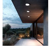 LEDKIA LIGHTING Plafonnier LED Extérieur Rond 24W Dimmable Ø220 mm Gris