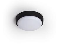 Plafonnier LED Extérieur Rond 25W Black IP65 Ø175 mm 6500K Blanc froid