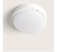 LEDKIA LIGHTING Plafonnier LED Extérieur Rond 25W White IP65 Ø175 mm avec Détecteur de Mouvement 6500K Blanc froid