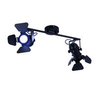 Plafonnier LED Film Spot Plafonnier orientable à intensité variable avec télécommande, changement de couleur RGB 2x 4,8W 2x 420 lm blanc chaud, L 54 cm