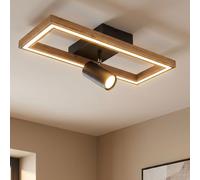 Plafonnier LED Plafonnier chambre noir mat ajustable L 50 cm