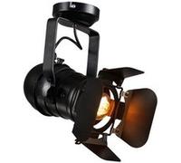 Plafonnier LED Industrielle, Goeco, E27 spots de lamp orientables en Métal, 31*17*35cm, Noir Noir G