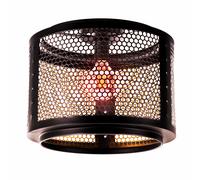 Plafonnier LED intelligent plafonnier à intensité variable lampe de salon lampe rétro en or noir lampe de table à manger, application de changement de couleur RVB et commande vocale, 10W 806lm blanc c