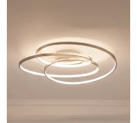 Plafonnier LED Joline Lindby, dimmable, gris, Salon / Salle à manger, Métal, Moderne, Plafonnier LED