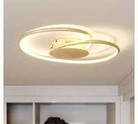 Plafonnier LED Joline Lindby, doré, Salon / Salle à manger, Métal, Moderne, Plafonnier LED