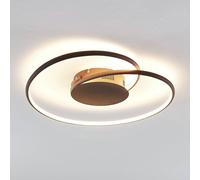 Plafonnier LED Joline Lindby, marron, Salon / Salle à manger, Métal, Moderne, Plafonnier LED
