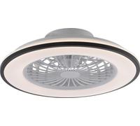Plafonnier LED JUST LIGHT 14447-18, ventilateur, 44 W, 5 400 lm, CCT, RGB, IP20, noir/blanc