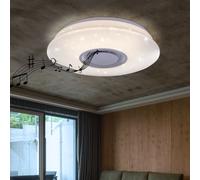 Plafonnier LED lampe de chambre effet étoile projecteur bluetooth haut-parleur