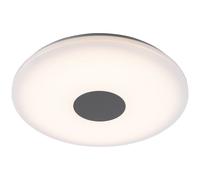 Plafonnier LED lampe de couloir éclairage salon spots chromés, 1x LED 24 watts 1680 lumen 3000K blanc chaud, 47,5x5,5cm, salon chambre
