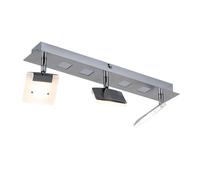 Plafonnier LED Lampe de salon Aluminium Nickel mobile L 45 cm