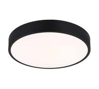 Plafonnier LED lampe de salon métal noir mat CCT circuit D 33,2 cm