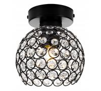 Plafonnier LED - Light-Home - CRYSTAL 2222/KB - Métal et Cristal - Noir