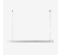 Plafonnier Led Linéaire En Aluminium (120 Cm) Joren Gris Chromé