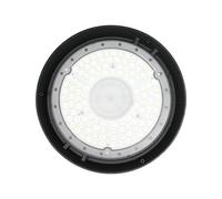 Plafonnier LED, luminaire de grande hauteur, projecteur, noir, aluminium, IP65, D 29,5 cm