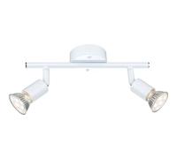 Plafonnier LED Luminaire Métal Verre Blanc Spots Mobile Éclairage Bureau Cuisine