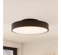 Plafonnier LED Milada Lindby, dimmable, noir, Salon / Salle à manger, Métal, Moderne, Plafonnier LED