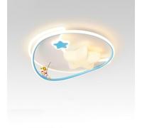 Plafonnier LED Moderne à intensité Variable, Lampe Semi-encastrée pour Chambre à Coucher, 48W, télécommande, Lustre de décoration d'astronaute pour Enfants, luminaire de Salon