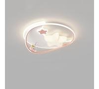 Plafonnier LED Moderne à intensité Variable, Lampe Semi-encastrée pour Chambre à Coucher, 48W, télécommande, Lustre de décoration d'astronaute pour Enfants, luminaire de Salon