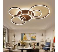 Plafonnier LED Moderne, Abat-Jour Mural avec télécommande, luminaire Rond Moderne pour Chambre d'enfant, Chambre à Coucher/Coin café/6 Spots