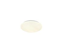 Plafonnier LED moderne blanc rond rainuré 30 cm 16W 4000K