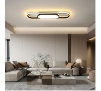 Plafonnier LED moderne GANEED - Noir - Dimmable avec télécommande - 40W - 3000-6500K