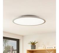 Plafonnier LED Narima Lindby, gris, Cuisine, Matière Plastique, Moderne, Plafonnier LED