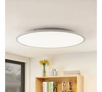 Plafonnier LED Narima Lindby, gris, Cuisine, Matière Plastique, Moderne, Plafonnier LED