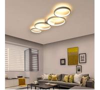 Plafonnier LED - NETTLIFE - Anneau 88 cm - Dimmable - 55W - Télécommande