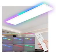 Plafonnier LED - NETTLIFE - LED 100x25 - 24W - RGB à intensité variable - Télécommande