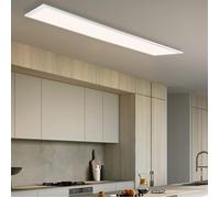 Plafonnier LED - NETTLIFE - Panneau 120x30 40W - Dimmable - Télécommande - Blanc chaud 3000K