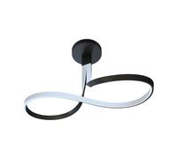 Plafonnier LED noir Zuma Line VISO 26W