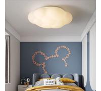 Plafonnier LED Nuage Lustre Chaud et Romantique Plafonnier pour Chambre d'Enfant pour Chambre, Salon, chambre de garçon ou de fille, 36W, 3 Éclairages, 11.9''