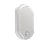 Plafonnier LED ovale IP54 15W PIR blanc Pedro Struhm
