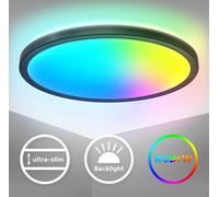 Plafonnier LED Panneau Variable RGB Changement de couleur Plafonnier lumière indirecte 15W