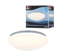 Plafonnier LED Paulmann Leonis avec capteur HF 12,5 W 2700 K blanc | PROTÉGÉE CONTRE LES PROJECTIONS D'EAU - Indice de protection IP44