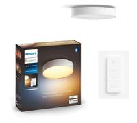 Plafonnier LED - PHILIPS HUE - Enrave - grand format - blanc - variateur inclus