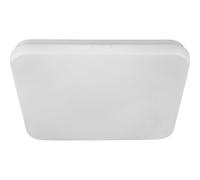Plafonnier LED plafonnier carré opale blanche luminaire de salon moderne, métal, 28W 1000Lm blanc chaud, LxPxH 33,5x33,5x5 cm