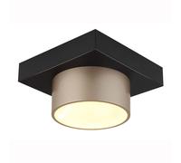 Plafonnier LED plafonnier lampe de salon métal noir champagne L 20 cm