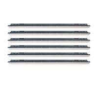 Plafonnier LED pour baignoire, plafonnier, lampe de garage, éclairage de hall, éclairage de pièce humide, 48 W 5760 lm 4000 K blanc froid L 150 cm, lot de 6