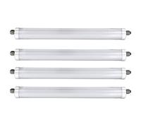 Plafonnier LED pour pièces humides, plafonnier LED pour atelier, garage, blanc, connexion en série, tube IP65