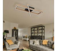 Plafonnier LED Pour Salon Noir Mat Big Light