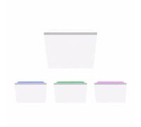 Plafonnier LED RGB avec télécommande Plafonnier CCT dimmable Salon Changement de couleur, blanc, 29W 1800Lm blanc chaud-froid, LxlxH 45x45x7 cm