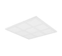 Plafonnier LED RGB Panneau de plafond avec télécommande à intensité variable CCT, métal plastique, veilleuse carrés individuels commutables séparément, LxlxH 43x43x5 cm