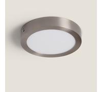 Plafonnier LED Rond 18W Métal Ø225 mm Argenté 5000K Blanc froid