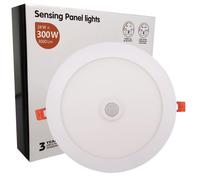 Plafonnier LED rond, 20 W, avec détecteur de mouvement, lumière blanche froide