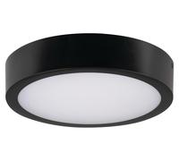 Plafonnier LED rond avec télécommande DABER noir 20 W, nuances de blanc, 2560 lm, plastique, dimensions : 6 x 30,1 x 30,1 cm, IP66, Kanlux